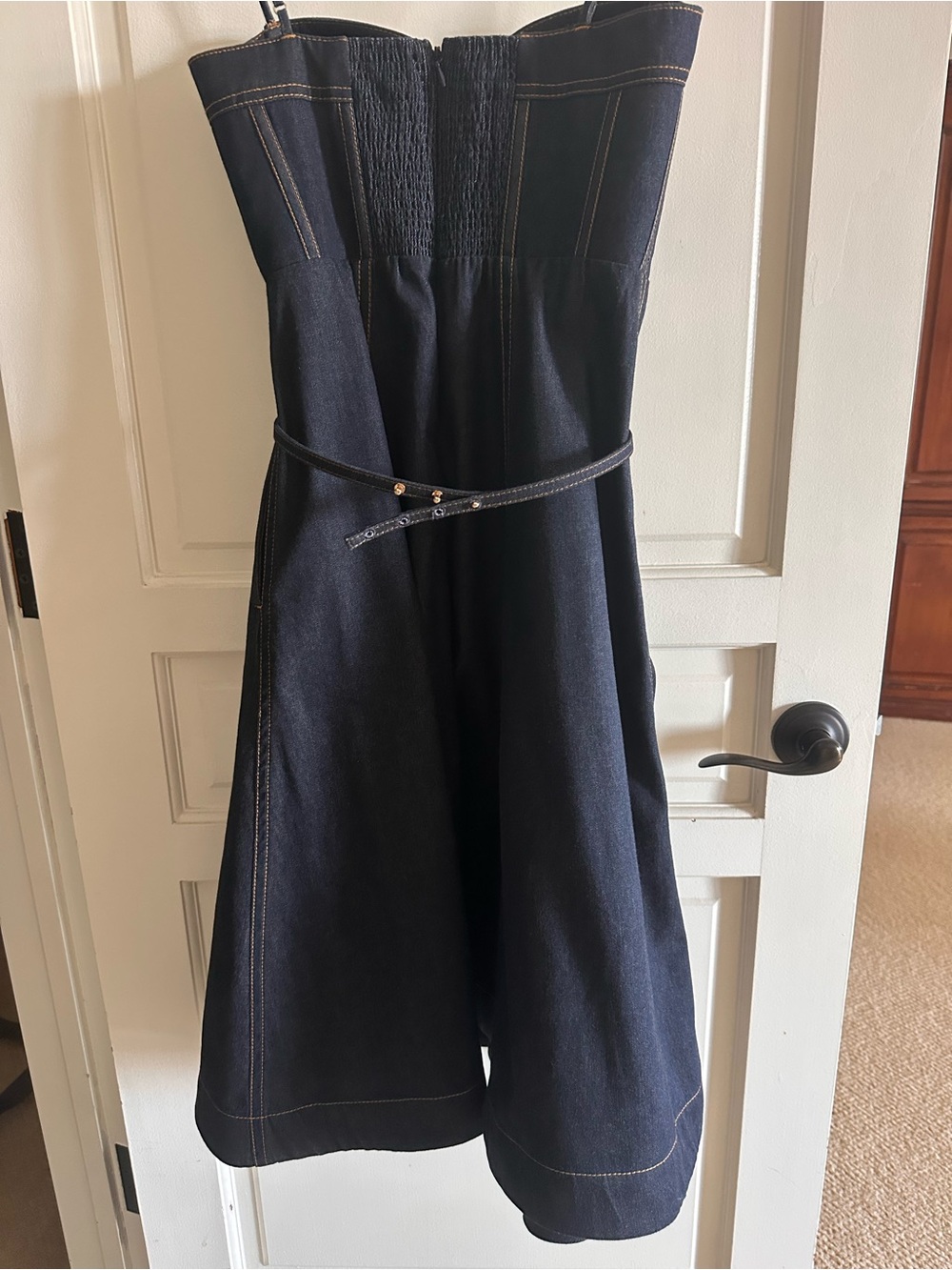 Zimmermann Crush Denim Corset Style Midi Dress - Picture 4 of 6